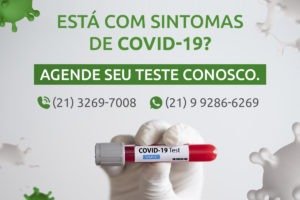 Está com sintomas de covid-19?