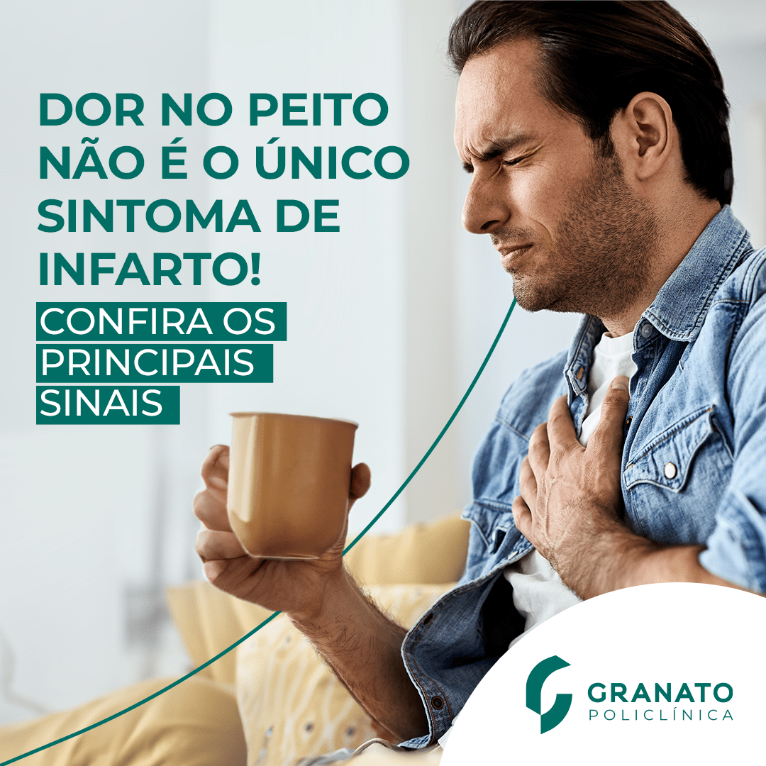 Dor no peito não é o único sinal! Confira os principais sintomas do infarto