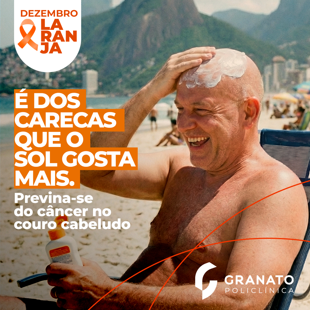 É dos carecas que o sol gosta mais.